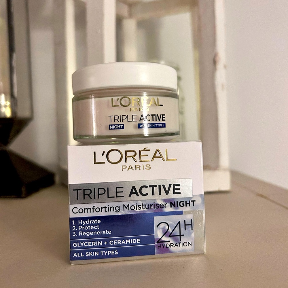 LOREAL PARIS Triple Active Comforting Moisturizer for Night for All Skin Types